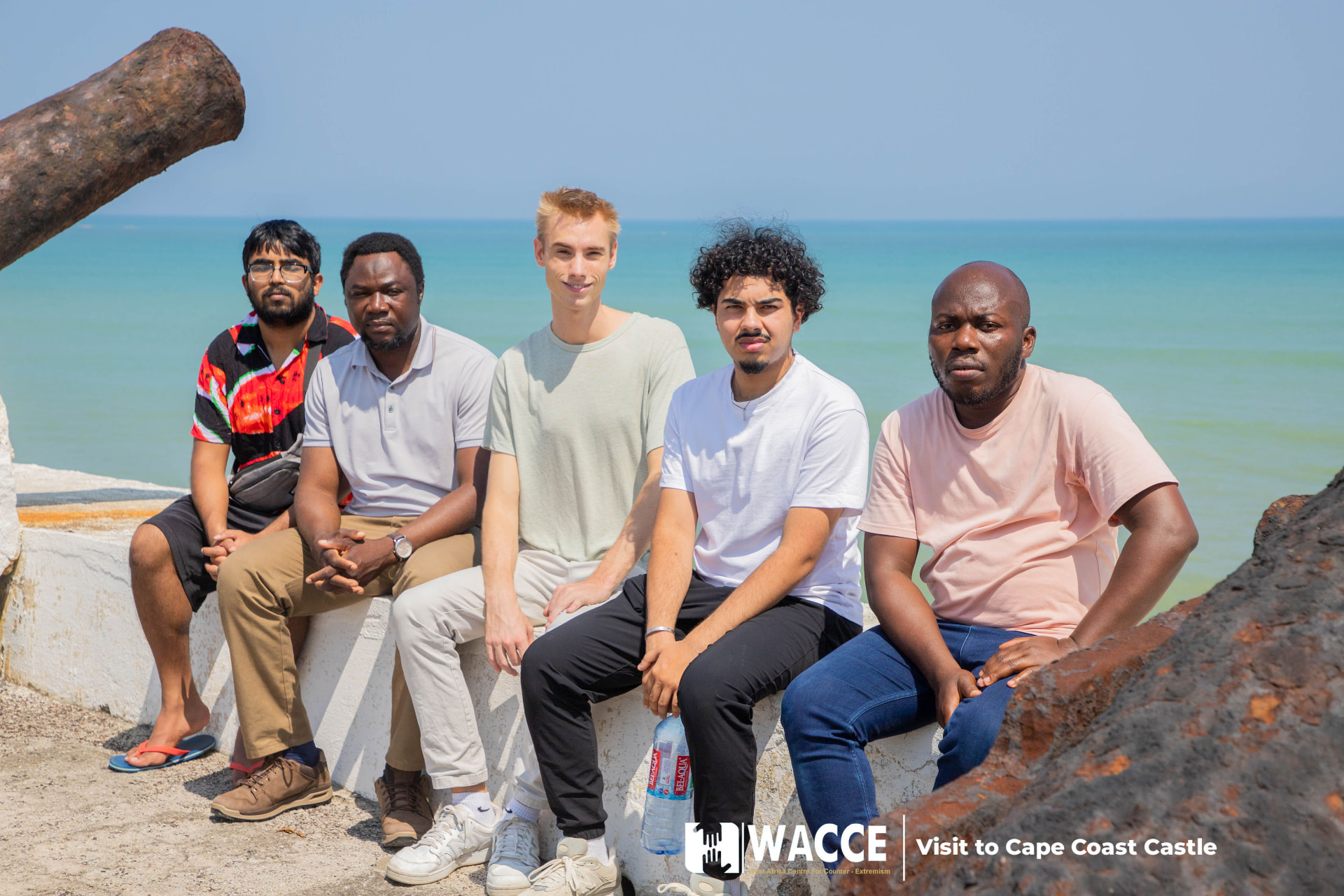 Participants during a visit to Cape Coast Castle